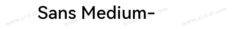 派悦Sans Medium字体转换